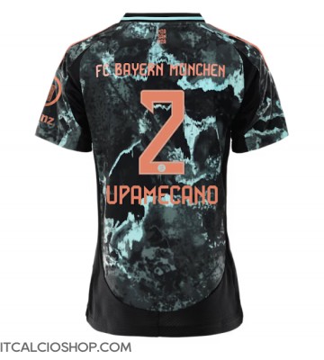 Bayern Munich Dayot Upamecano #2 Seconda Maglia Femmina 2024-25 Manica Corta